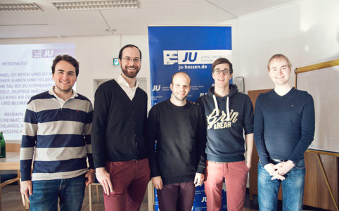 Gruppenfoto (v. li.): Fabian Beine, Christian Frederik Oberlis, Frederic Schneider, Jan Christopher Henze, Jens D. Fleck