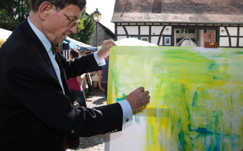 Prof. Dr. Heimz Riesenhuber auf dem Eschborner Eschenfest 2009